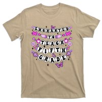 Enchanted To Teach 5th Grade Friendship Bracelet Teacher T-Shirt