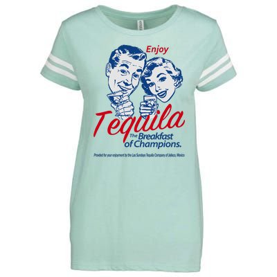 Enjoy Tequila The Breakfast Of Champions Enza Ladies Jersey Football T-Shirt