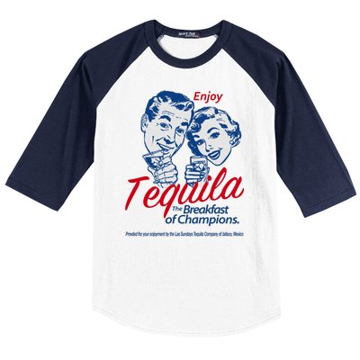 Enjoy Tequila The Breakfast Of Champions Baseball Sleeve Shirt