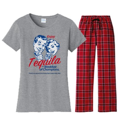 Enjoy Tequila The Breakfast Of Champions Women's Flannel Pajama Set