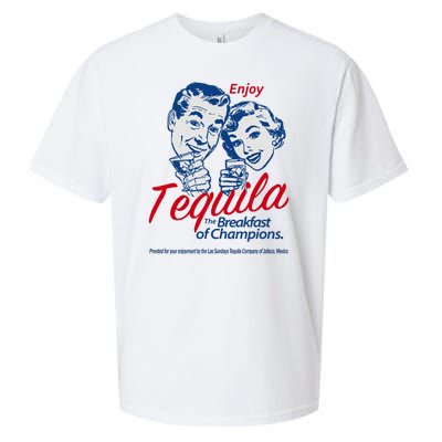 Enjoy Tequila The Breakfast Of Champions Sueded Cloud Jersey T-Shirt