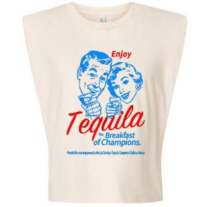 Enjoys Tequila The Breakfasts Of Championss Garment-Dyed Women's Muscle Tee