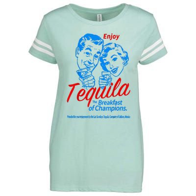 Enjoys Tequila The Breakfasts Of Championss Enza Ladies Jersey Football T-Shirt