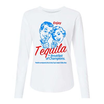 Enjoys Tequila The Breakfasts Of Championss Womens Cotton Relaxed Long Sleeve T-Shirt