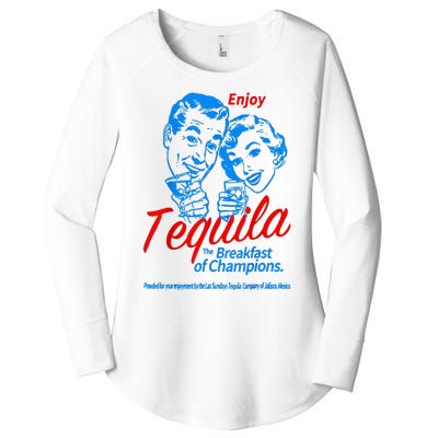 Enjoys Tequila The Breakfasts Of Championss Women's Perfect Tri Tunic Long Sleeve Shirt