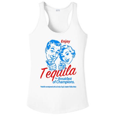 Enjoys Tequila The Breakfasts Of Championss Ladies PosiCharge Competitor Racerback Tank