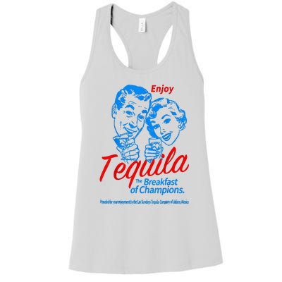 Enjoys Tequila The Breakfasts Of Championss Women's Racerback Tank