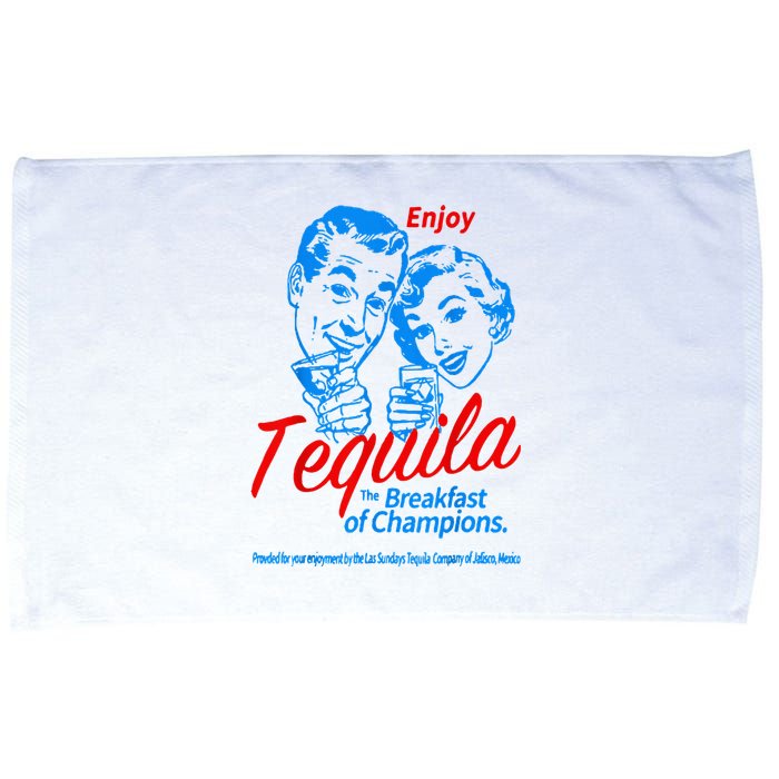 Enjoys Tequila The Breakfasts Of Championss Microfiber Hand Towel