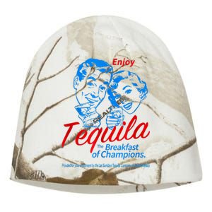 Enjoys Tequila The Breakfasts Of Champions Kati - Camo Knit Beanie