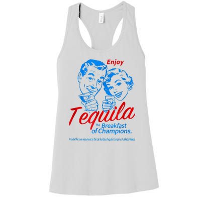 Enjoys Tequila The Breakfasts Of Champions Women's Racerback Tank