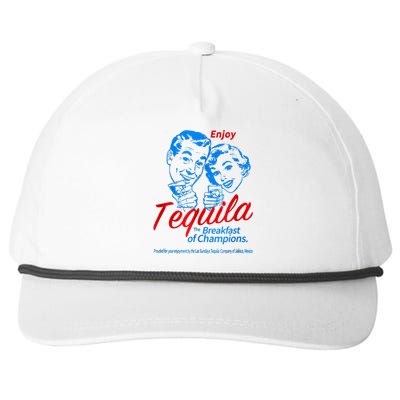 Enjoys Tequila The Breakfasts Of Champions Snapback Five-Panel Rope Hat