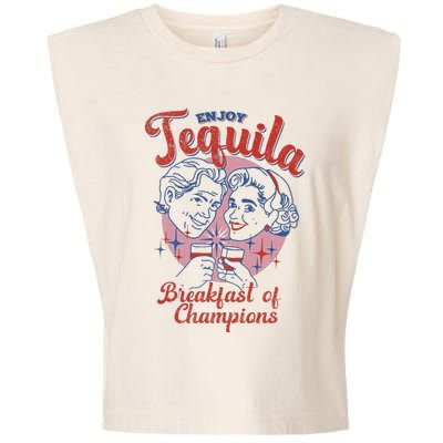 Enjoys Tequila The Breakfasts Of Championss Garment-Dyed Women's Muscle Tee