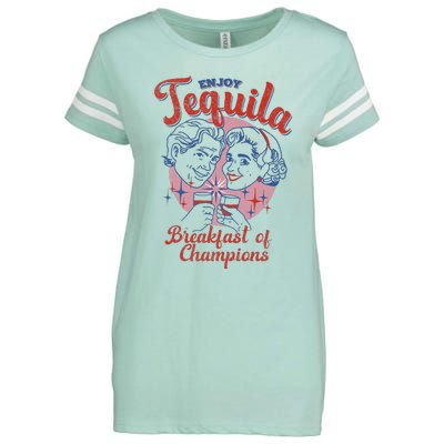 Enjoys Tequila The Breakfasts Of Championss Enza Ladies Jersey Football T-Shirt