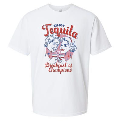 Enjoys Tequila The Breakfasts Of Championss Sueded Cloud Jersey T-Shirt