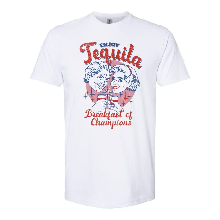 Enjoys Tequila The Breakfasts Of Championss Softstyle CVC T-Shirt