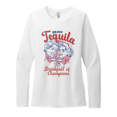 Enjoys Tequila The Breakfasts Of Championss Womens CVC Long Sleeve Shirt