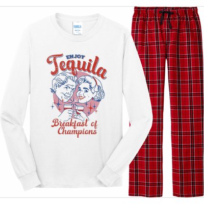 Enjoys Tequila The Breakfasts Of Championss Long Sleeve Pajama Set