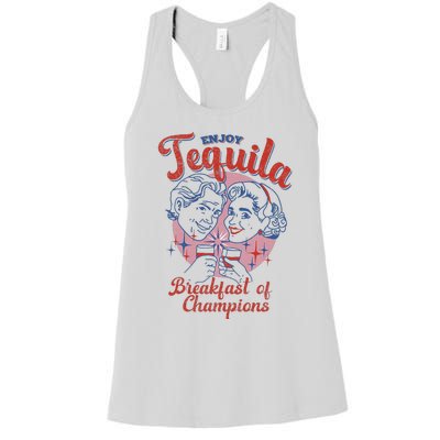 Enjoys Tequila The Breakfasts Of Championss Women's Racerback Tank