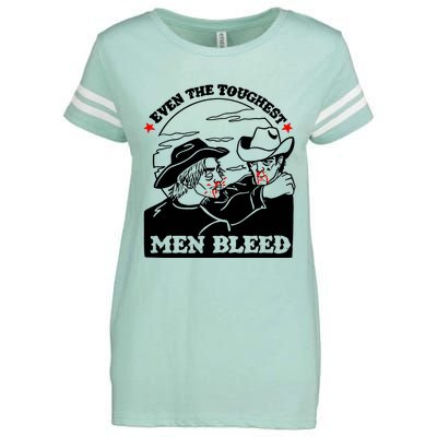 Even The Toughest Bleed Enza Ladies Jersey Football T-Shirt