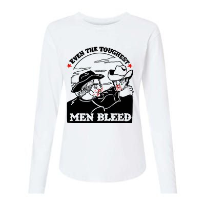 Even The Toughest Bleed Womens Cotton Relaxed Long Sleeve T-Shirt