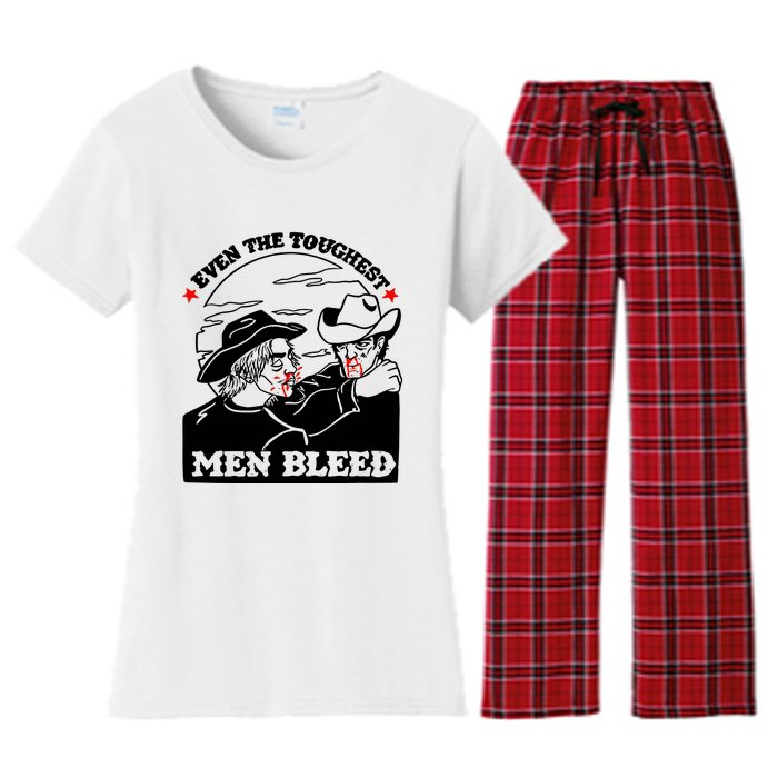 Even The Toughest Bleed Women's Flannel Pajama Set