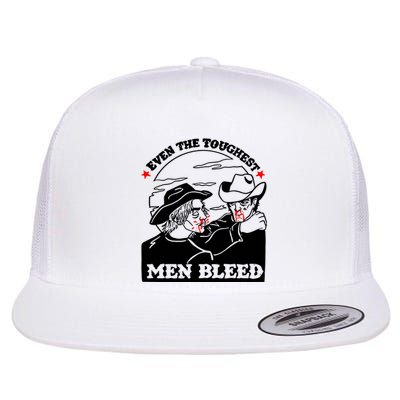 Even The Toughest Bleed Flat Bill Trucker Hat