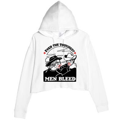 Even The Toughest Bleed Crop Fleece Hoodie