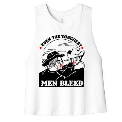 Even The Toughest Bleed Women's Racerback Cropped Tank