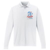 Enjoys Tequila The Breakfasts Of Championss Performance Long Sleeve Polo