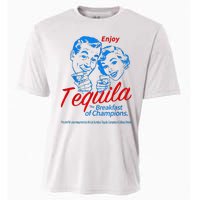 Enjoys Tequila The Breakfasts Of Championss Cooling Performance Crew T-Shirt