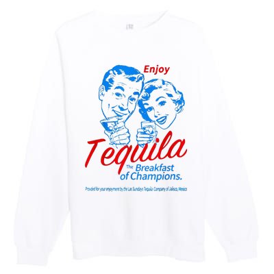 Enjoys Tequila The Breakfasts Of Championss Premium Crewneck Sweatshirt