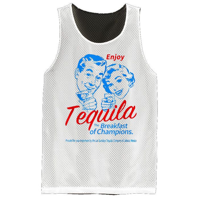 Enjoys Tequila The Breakfasts Of Championss Mesh Reversible Basketball Jersey Tank