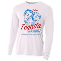 Enjoys Tequila The Breakfasts Of Championss Cooling Performance Long Sleeve Crew