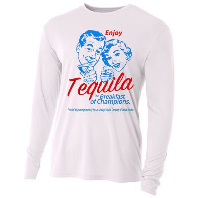 Enjoys Tequila The Breakfasts Of Championss Cooling Performance Long Sleeve Crew