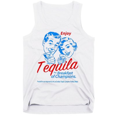 Enjoys Tequila The Breakfasts Of Championss Tank Top