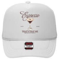 Espresso Thats That Me Cant Sleep High Crown Mesh Back Trucker Hat