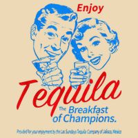 Enjoys Tequila The Breakfasts Of Championss Drawstring Bag