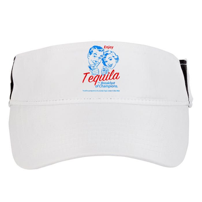 Enjoys Tequila The Breakfasts Of Championss Adult Drive Performance Visor