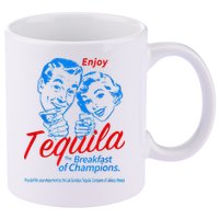 Enjoys Tequila The Breakfasts Of Championss 11oz C Handle Ceramic Mug
