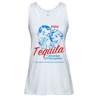 Enjoys Tequila The Breakfasts Of Championss Ladies Essential Flowy Tank