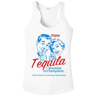 Enjoys Tequila The Breakfasts Of Championss Ladies PosiCharge Competitor Racerback Tank
