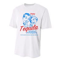 Enjoys Tequila The Breakfasts Of Championss Youth Performance Sprint T-Shirt