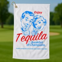Enjoys Tequila The Breakfasts Of Championss Golf Towel