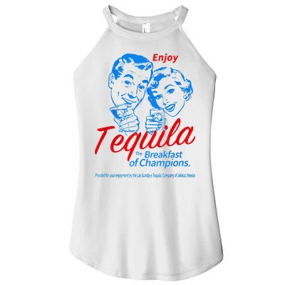Enjoys Tequila The Breakfasts Of Championss Women's Perfect Tri Rocker Tank