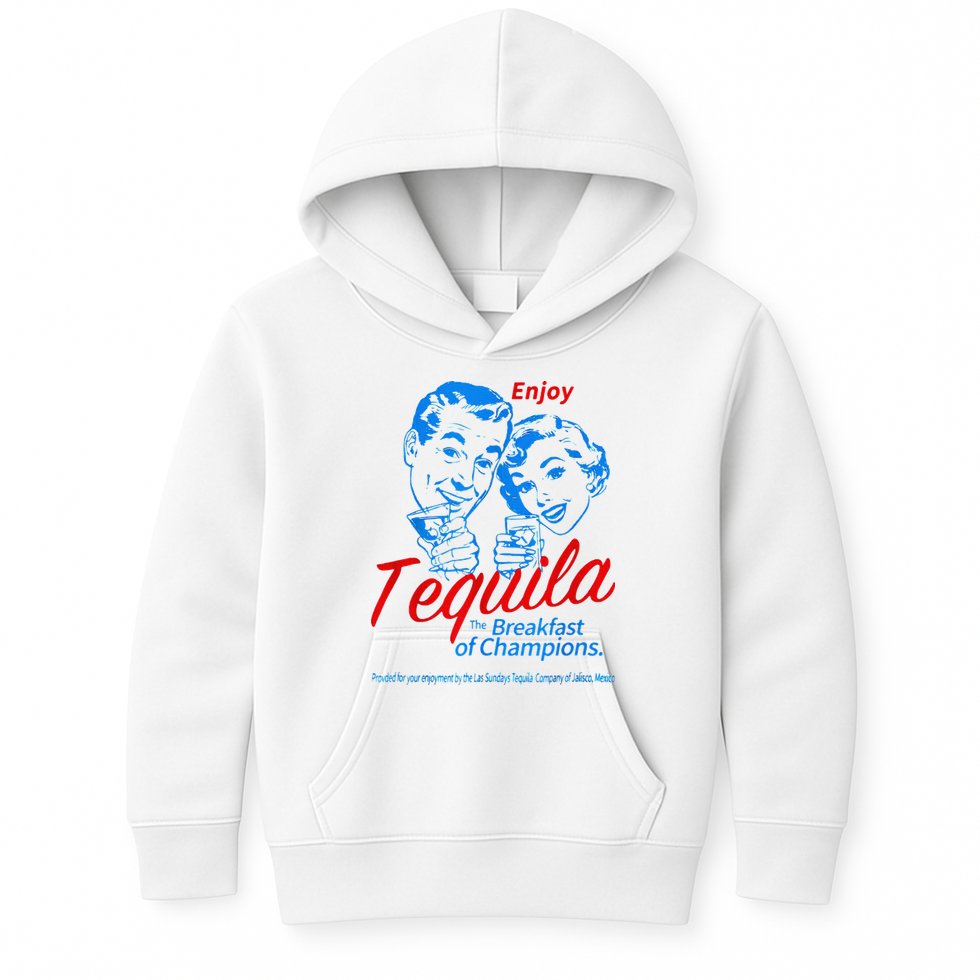 Enjoys Tequila The Breakfasts Of Championss Kids Hoodie