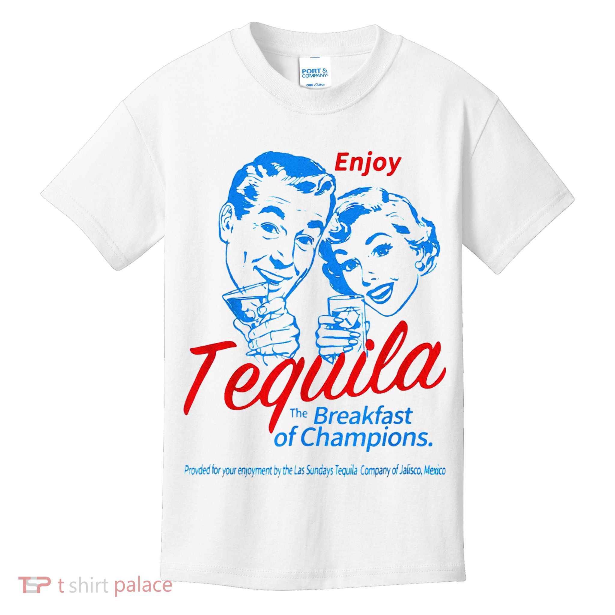 Enjoys Tequila The Breakfasts Of Championss Kids T-Shirt