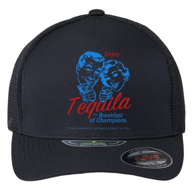 Enjoys Tequila The Breakfasts Of Championss Flexfit Unipanel Trucker Cap