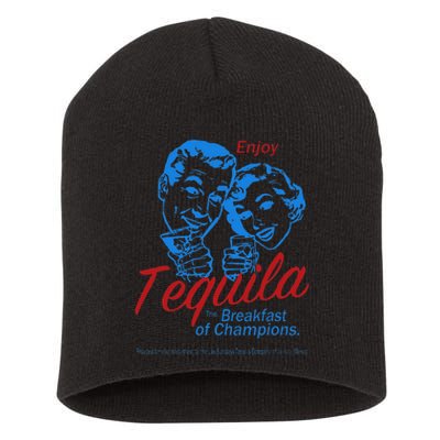 Enjoys Tequila The Breakfasts Of Championss Short Acrylic Beanie