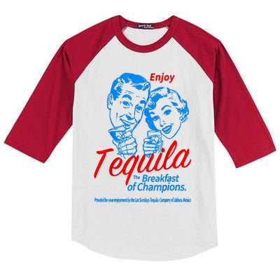 Enjoys Tequila The Breakfasts Of Championss Kids Colorblock Raglan Jersey