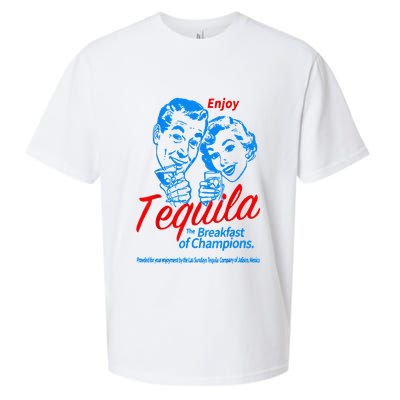 Enjoys Tequila The Breakfasts Of Championss Sueded Cloud Jersey T-Shirt
